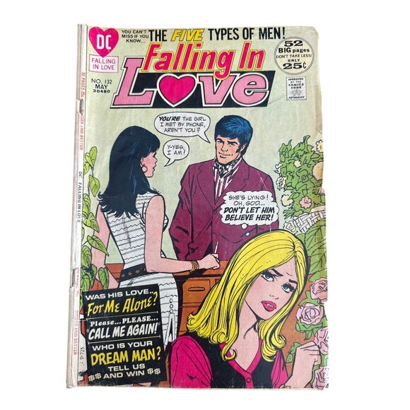 DC Comics Falling In Love May 1972 Comic Vol 18 No #132 Romance Bagged Boarded - Picture 1 of 5
